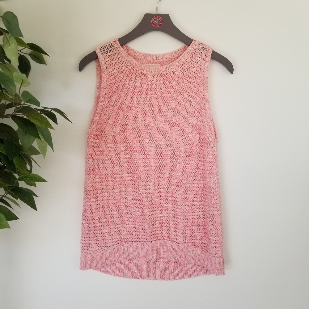 ⭐ 3/$20 Lou & Grey Pink Knit Tank Top Sz M
